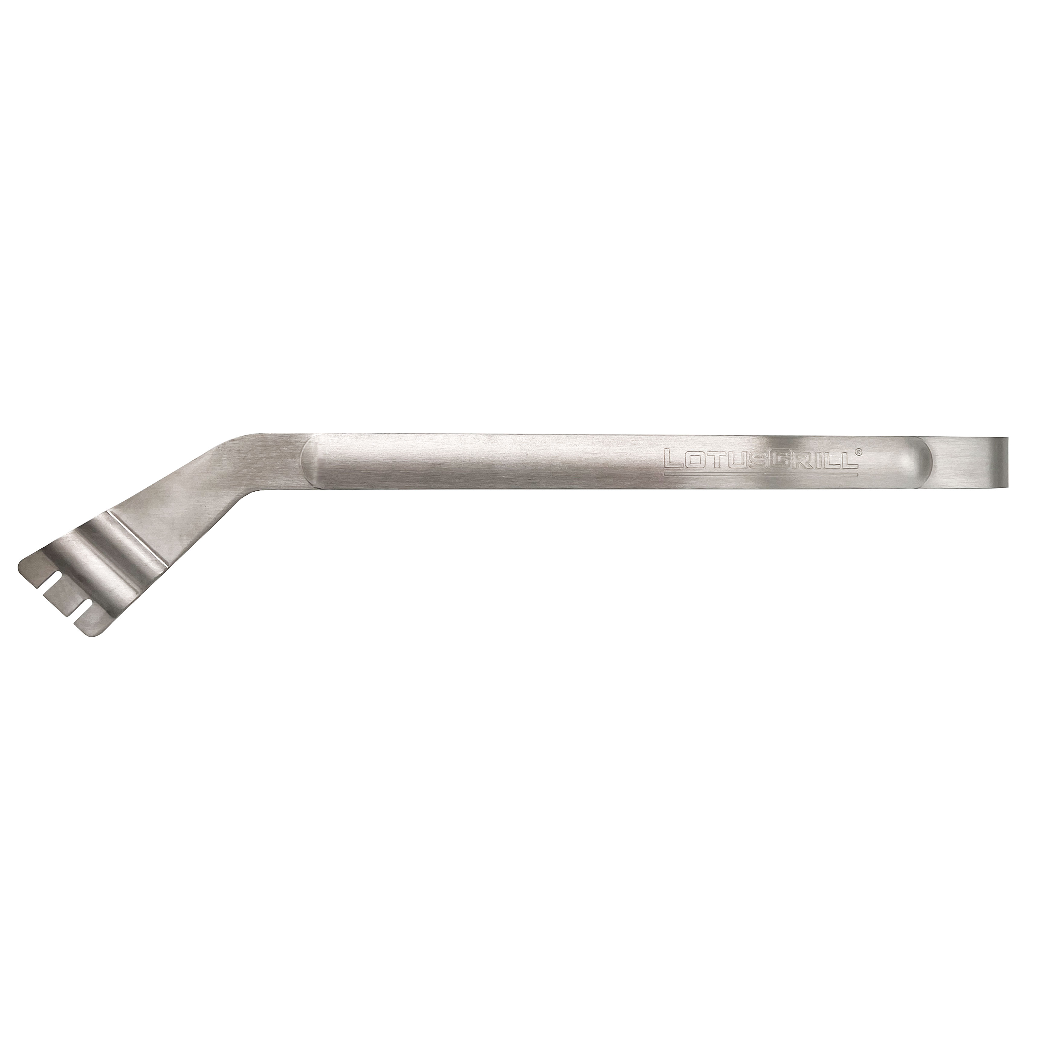 Grillzange LotusGrill Edelstahl Grillzange aus Edelstahl, auf weißem Hintergrund