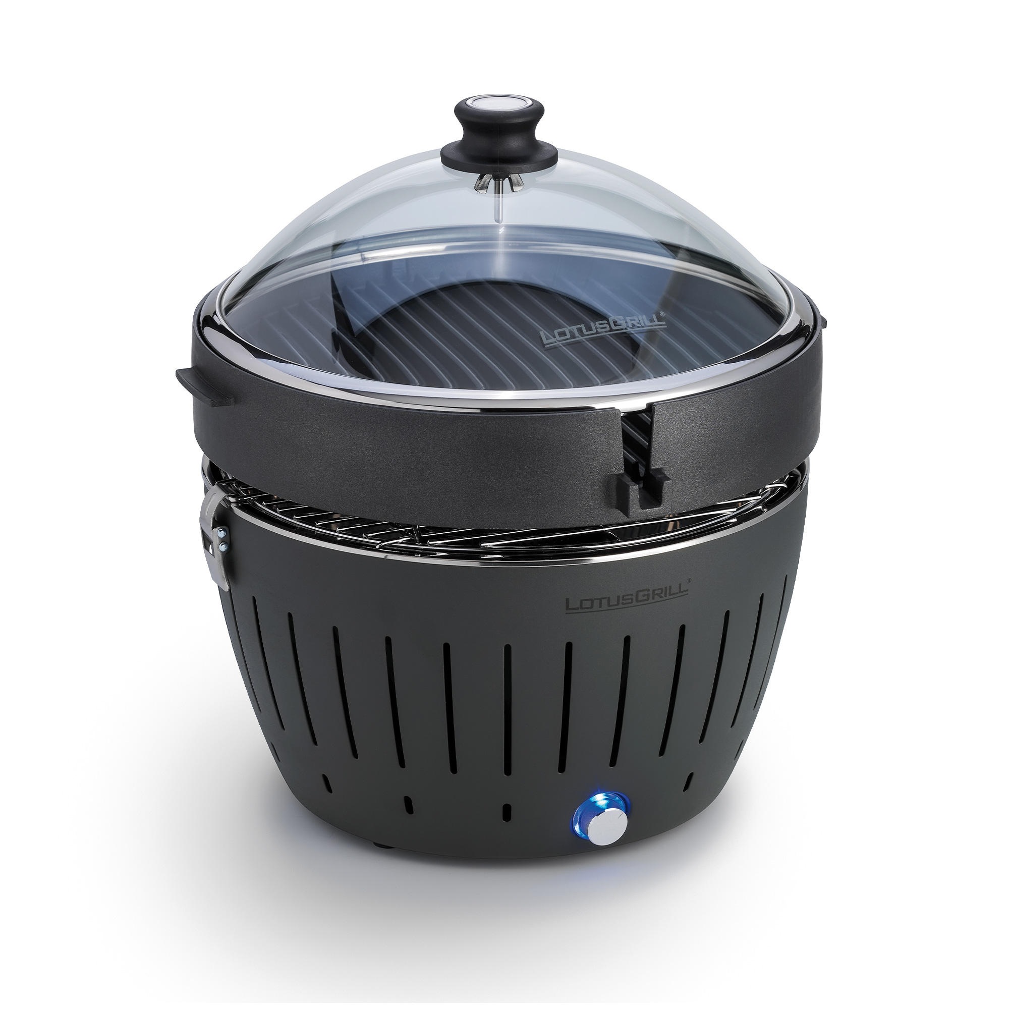 LG_AN_GP_340_04 Guss-Grillrost Classic auf LotusGrill Anthrazitgrau